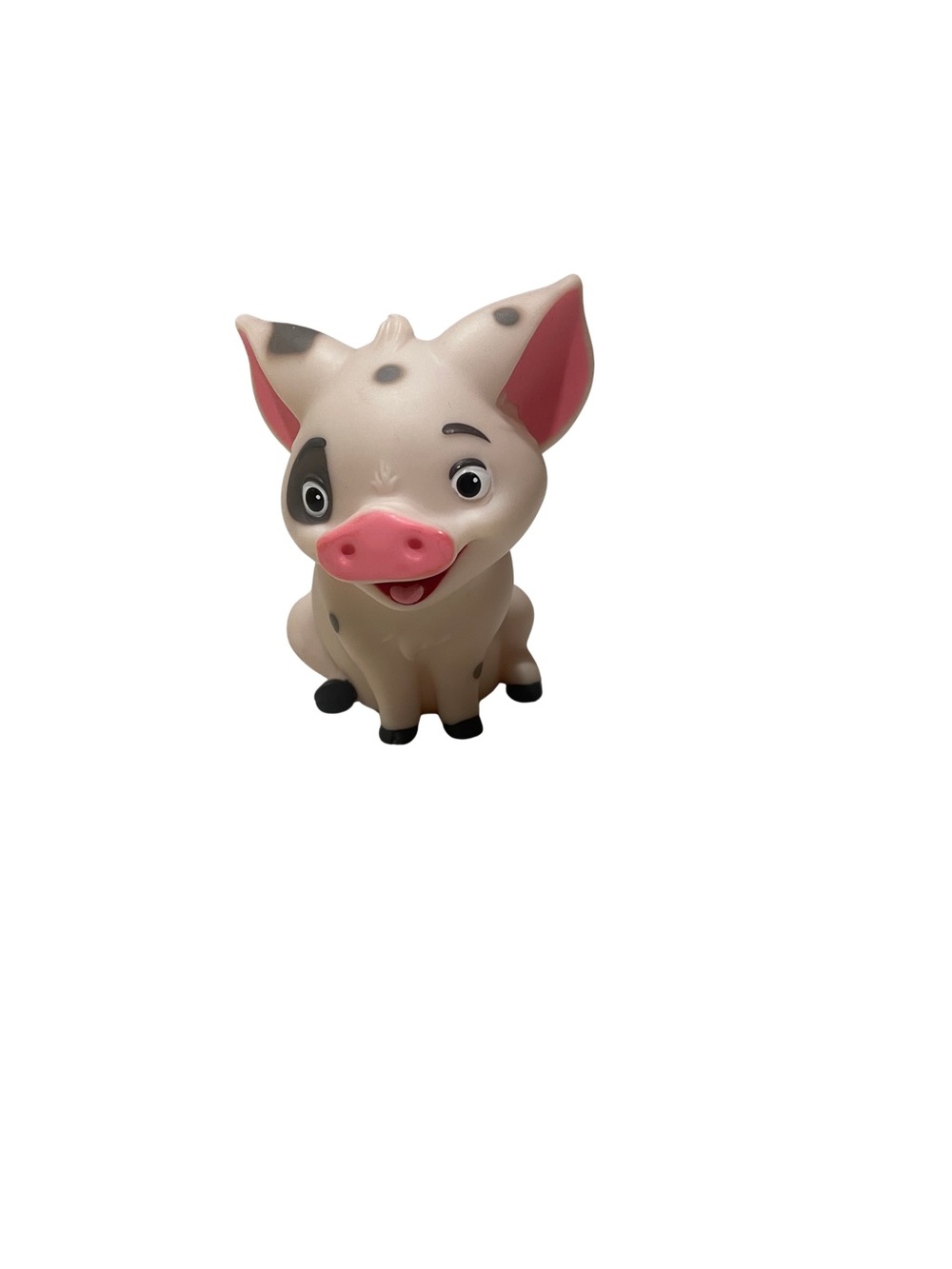 Cute Piglet Figurine Toy in Cream and Pink